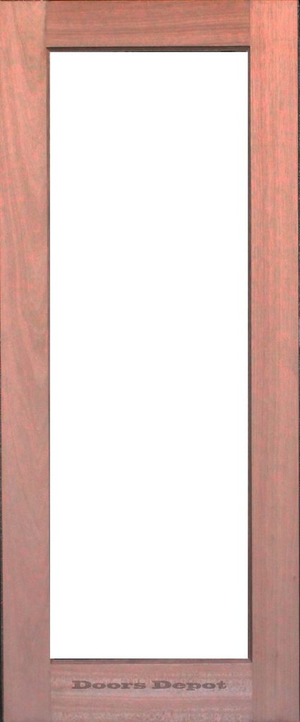 French Single Panel Timber Door Clear Glass GD-1L CG