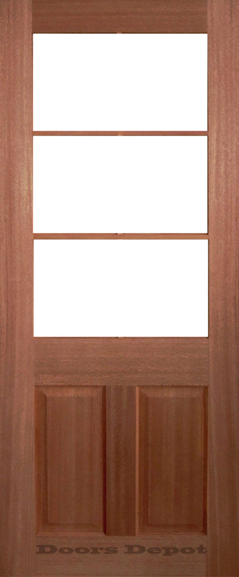 French Timber Door - Translucent Glass GD-3L TG