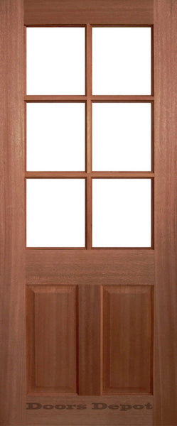 French Timber Door - Clear Glass GD-6L CG