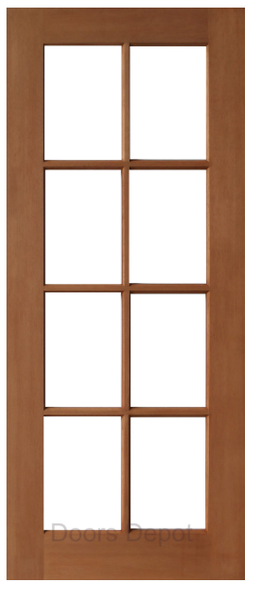 French Timber Door - Clear Glass GD-8L CG