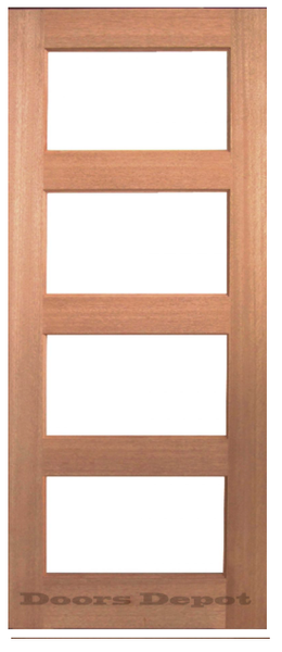 French Timber Door - Clear Glass GD-D4 CG