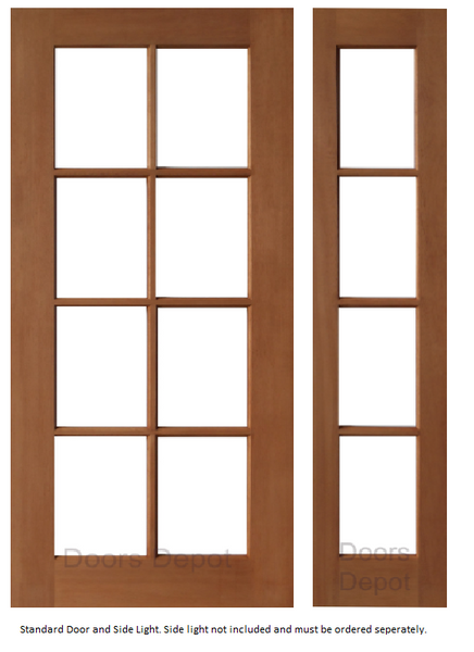 French Timber Door - Clear Glass GD-8L CG