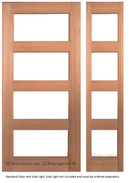 French Timber Door - Clear Glass GD-D4 CG
