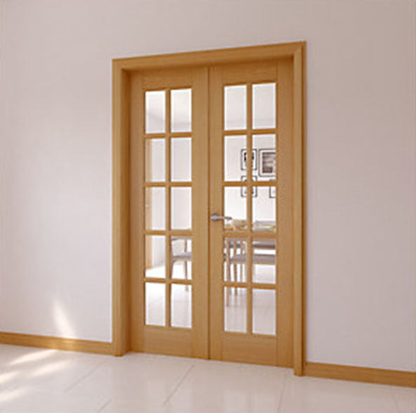 French Timber Door Clear Glass GD-10LCG